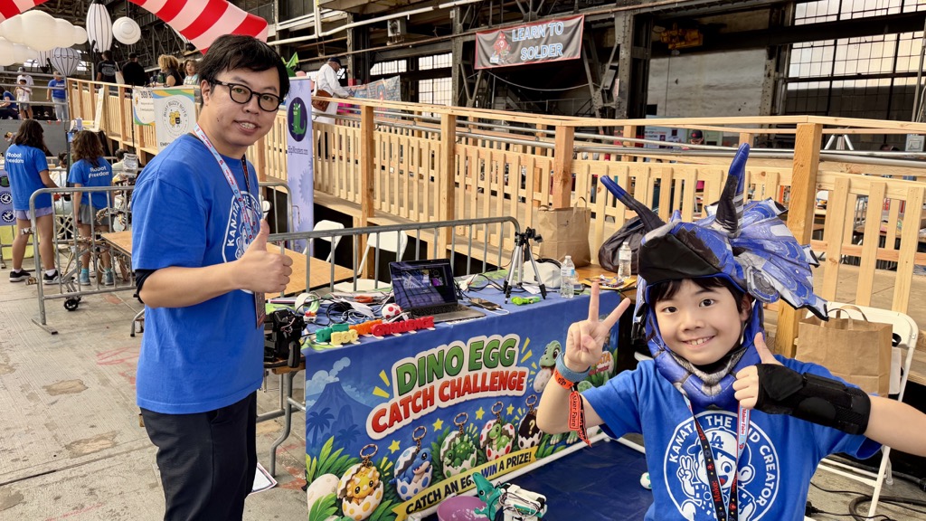 DINO EGG Catch Challenge at Maker Faire Bay Area 2026